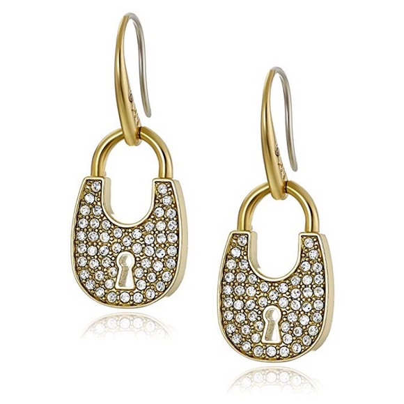 Michael Kors Jewelry - NIB Michael Kors Heritage Padlock Earrings